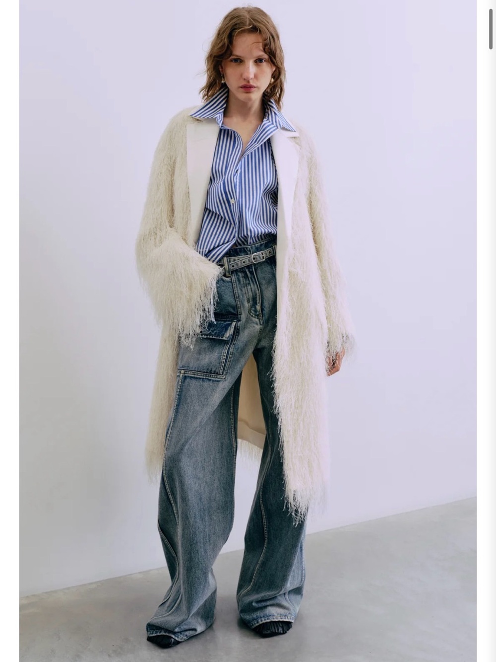 3.1 Phillip Lim Fringe Tuxedo Coat Size 4